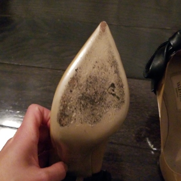 Valentino nude heels with black bows - Picture 3 of 4